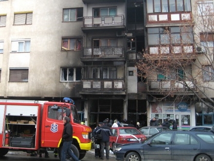mesto eksplozije u Nišu (foto:radio city)