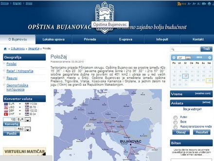 hakovani sajt opštine Bujanovac