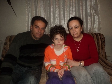 Anastasija sa roditeljima