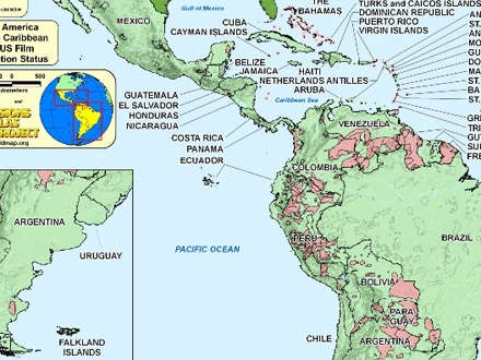 Karta Latinske Amerike foto Mondo 