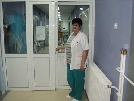 Nada Stošić na radnom mestu u Bolnici u Vranju 