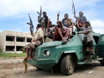 Pripadnici milicije u Adenu odane jemenskom predsedniku, foto: RTS
