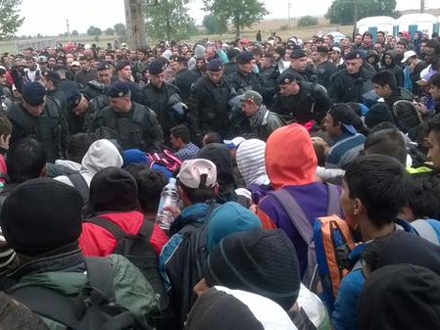 Migranti prelaze granicu Foto: HRT Twitter