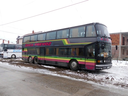 Autobus na Šapranačkom ridu; Foto: Komunalna policija