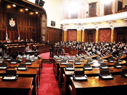 Poslanici opozicije ostali u sali; Foto: Vasna Lalić
