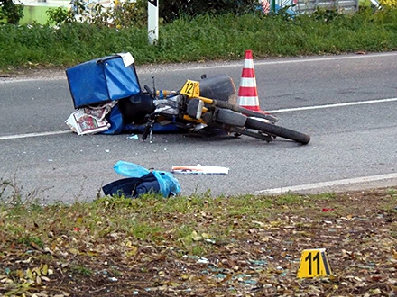 Motociklista preminuo na licu mesta. Foto: Nesreća na putu,Ilustracija