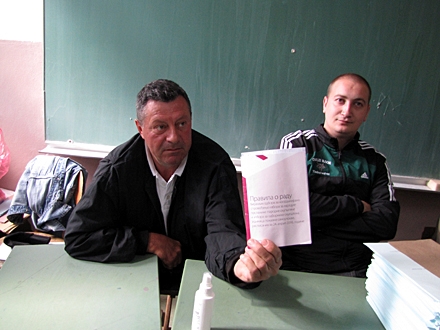 Članovi biračkog odbora na biračkom mestu br. 24; Foto: D. Ristić