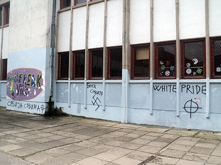 Niko ne reaguje na nacističke grafite. Foto:S.Tasić