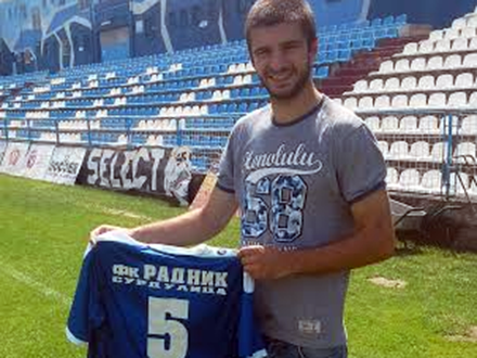 Danijel Stojković u Surdulici. Foto: FK Radnik