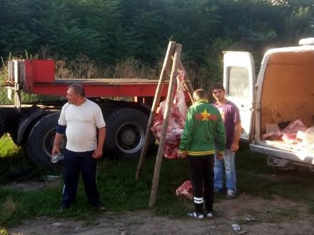 Čest prizor u Ristovcu: klanje stoke na pijaci FOTO inspekcija