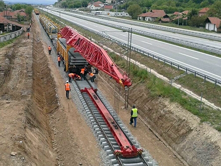 Pruga kod Neradovca. Foto: Železnice Srbije
