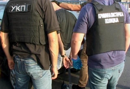 Uhapšeni brat sestara Dabović. Foto: MUP Srbije 