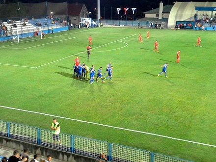 Sva tri gola Radnik postigao u prvom poluvremenu. Foto: FK Radnik