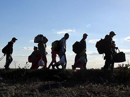 Vozio migrante, pa pobegao; FOTO: AFP