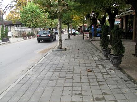 Novi trotoar u Partizanskoj FOTO D. Ristić/OK Radio 