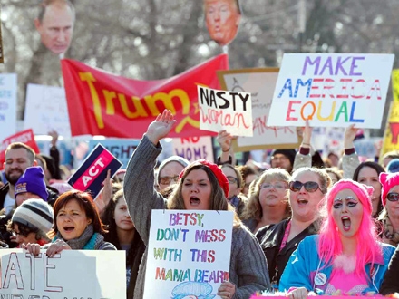 Najviše žena na protestu u Vašingtonu FOTO: Getty Images