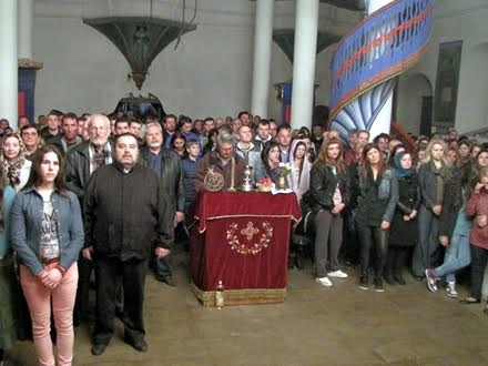 Uskršnje bdenije u Sabornoj crkvi u Vranju FOTO D. Ristić/OK Radio 