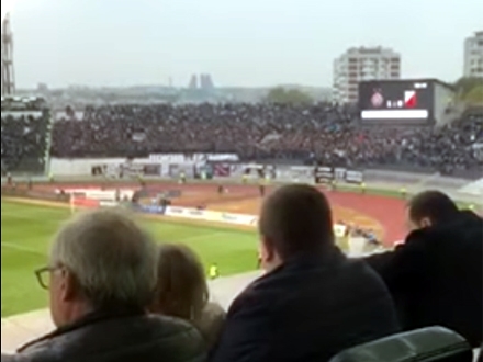Uprava Vojvodine pre napuštanja stadiona FOTO: YouTube screenshot