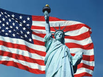 Američka zastava i Statua Liberty