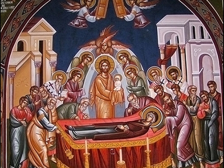 Freska Uspenja Bogorodičinog
