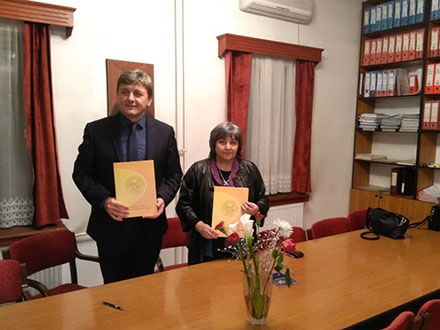 Mastilović i Denić potpisali sporazum. Foto: Pedagoški fakultet
