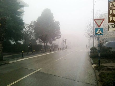 Magla prekrila Vranje. Foto: S.Tasić/OK Radio