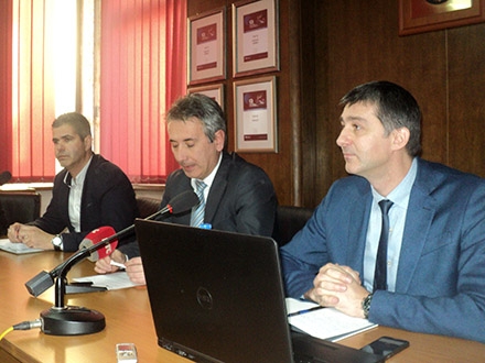 Aritonović, Milenković i Vujačić. Foto: S.Tasić/OK Radio