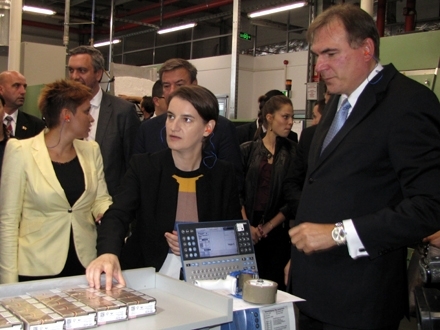 Premijerka tokom prošlogodišnje posete BAT-u FOTO: D. Ristić/OK Radio