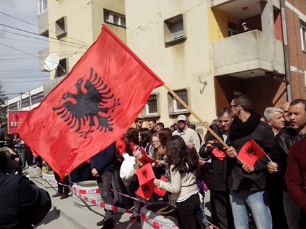 Zastava Albanije sutra i u Bujanovcu. Foto: S.Tasić/OK Radio