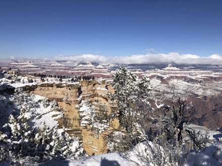 Veliki kanjon prekriven snegom FOTO: AP