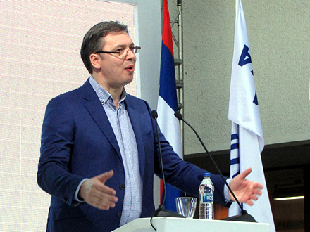 Miting predsednika Vučića na otvorenom FOTO: D. Ristić/OK Radio