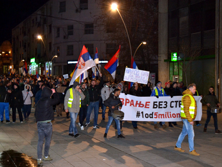 Protestna šetnja i ovog petka u Vranju FOTO: G. Mitić/OK Radio