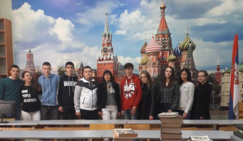 Vranjski gimnazijalci dobro znaju ruski jezik. Foto: Lična arhiva