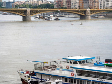 Mesto sudara brodova na Dunavu FOTO: EPA