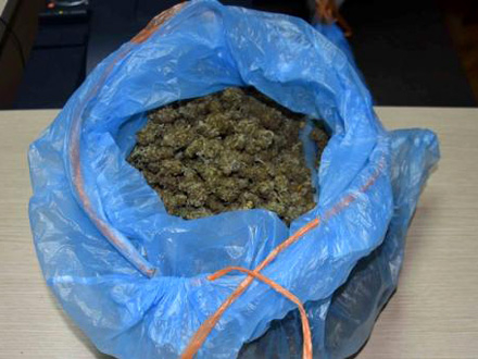 Zaplenjeno 3.205 grama marihuane FOTO: MUP