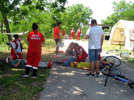 U kampu boravi oko 100 volontera FOTO: Crveni krst Vranje