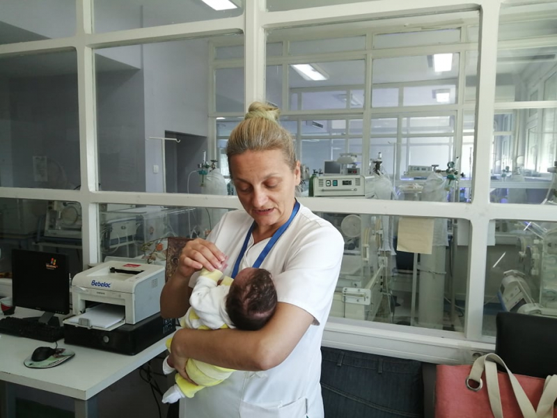 Mala Marija u porodilištu. Foto: S.Tasić/OK Radio
