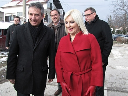 Ministarka Mihajlović prilikom ranije posete Vranju. Foto: S.Tasić/OK Radio