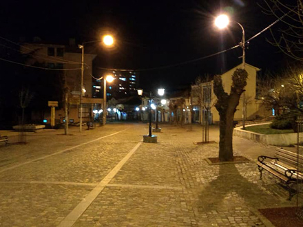 Gradsko šetalište u Vranju, nešto posle 20 časova FOTO: Gradska uprava Vranje
