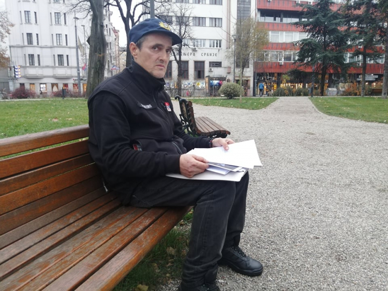 Ivan Sekulić u Pionirskom parku. Foto: S.Tasić/OK Radio
