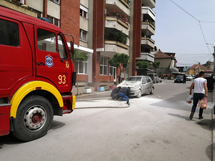 Vatrogasci brzo intervenisali. Foto: S.Tasić/OK Radio