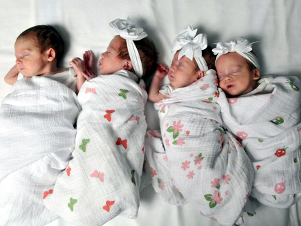 Sve četiri bebe su devojčice FOTO: Ilustracija/Pinterest