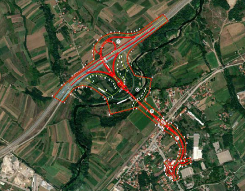 Foto:Institut za puteve ad Beograd/Idejno rešenje,screenshot