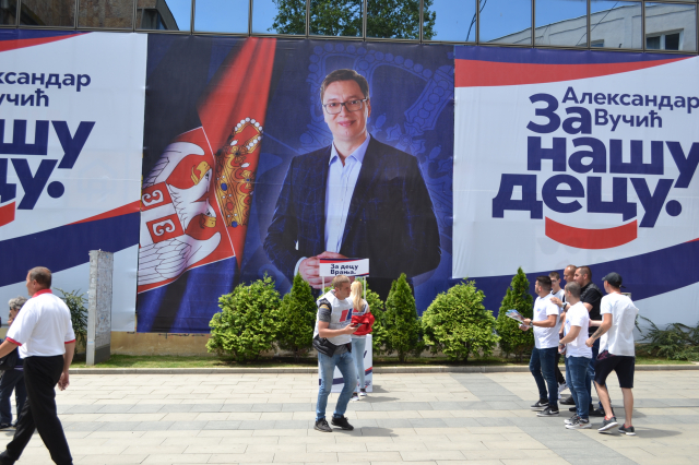 Pokret slobodnih građana-predizborni skup u Vranju