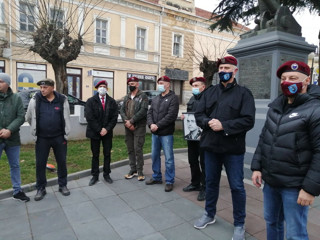 Zastava 63. padobranske brigade u Vranju