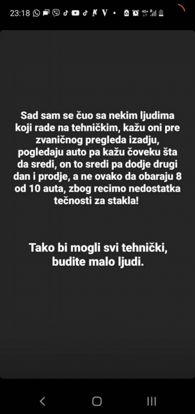 Slučajevi sa tehničkih pregleda