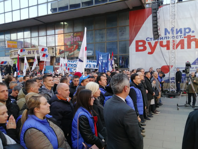 Vučić - miting u Vranju