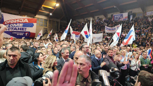 Miting SNS, Obraćanje Vučića