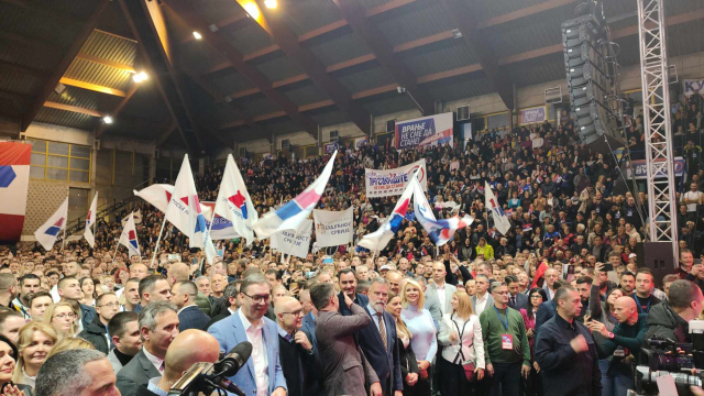 Miting SNS, Obraćanje Vučića