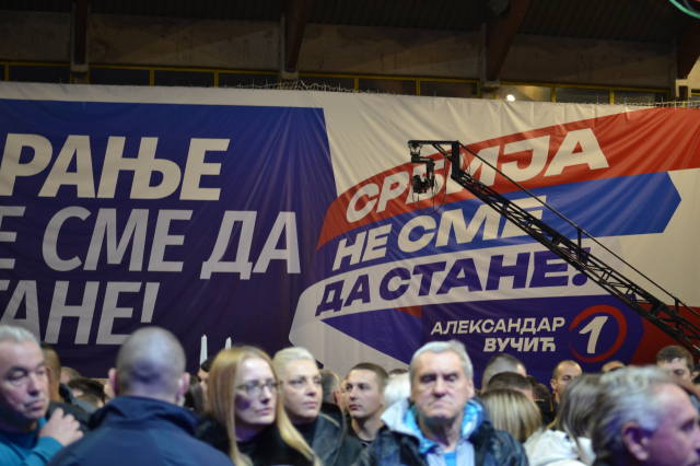 Miting SNS, Obraćanje Vučića